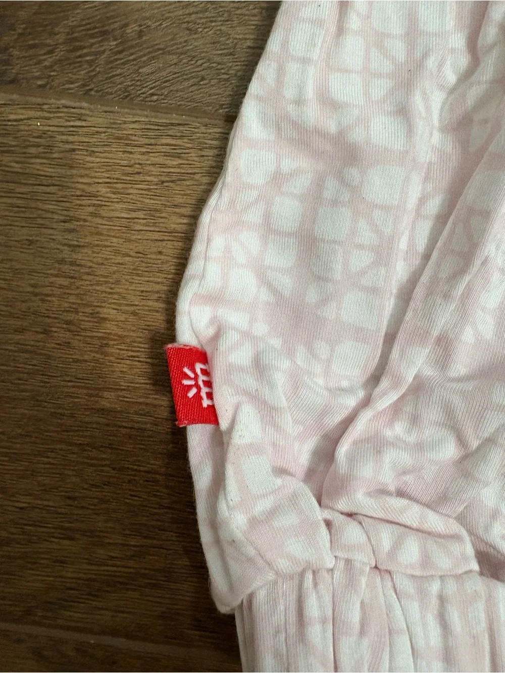 Magnetic Me girl Light Pink Long Sleeve Sleep Sack with Geometric Print NB-3m